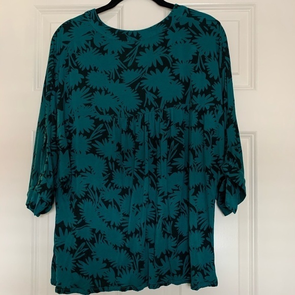 Anthropologie Akemi and Kin Teal Blouse XS - Picture 5 of 6